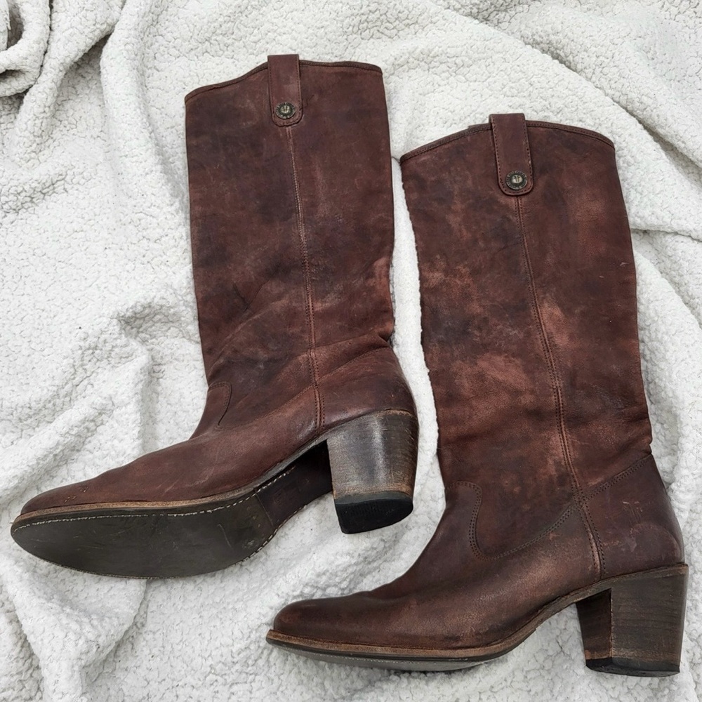 Frye - Charlize Brown Leather Boots - 9